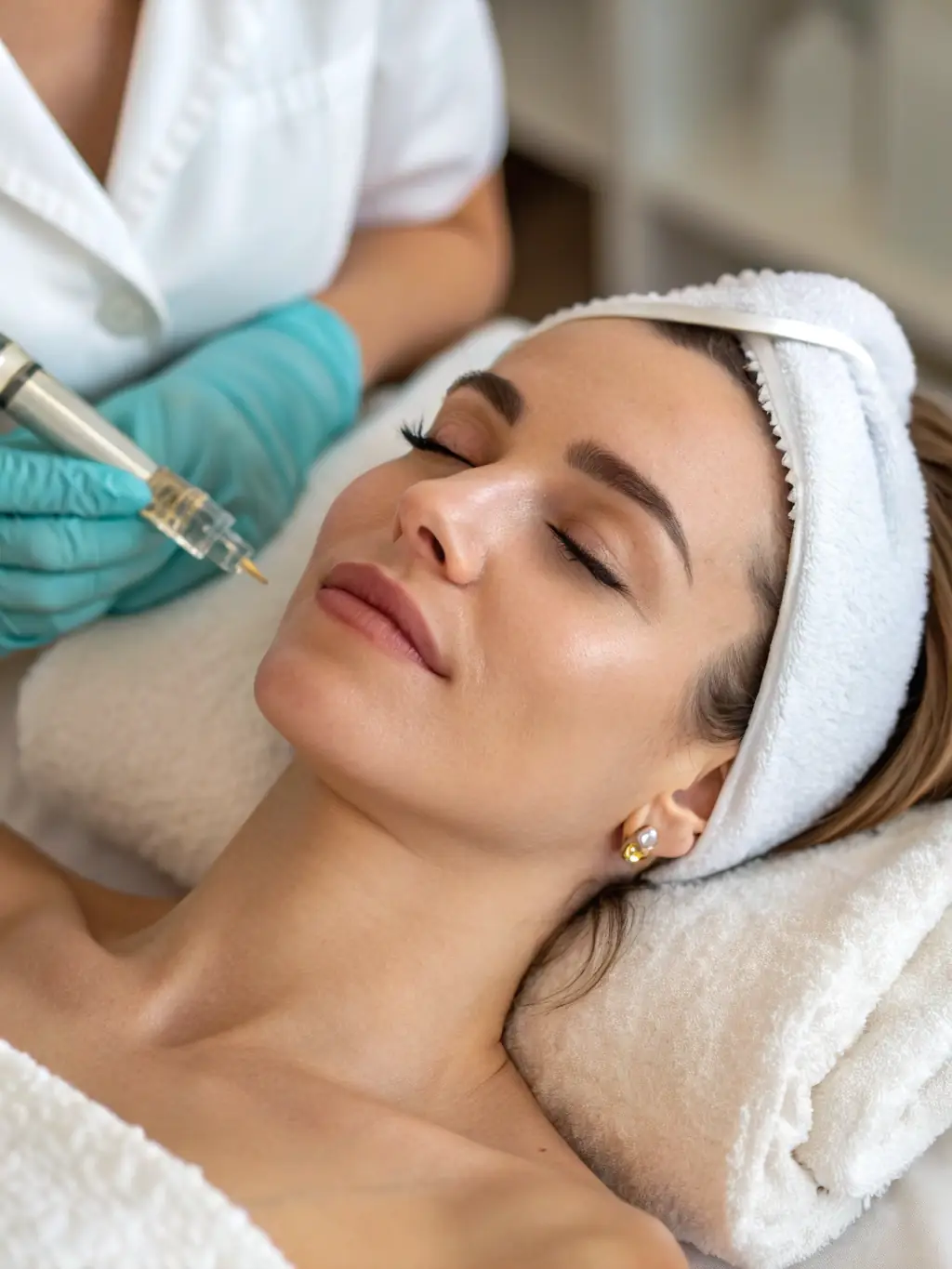 An illustration of stem cells being injected into the scalp at Hair Art Clinics, emphasizing regenerative processes and the clinic's commitment to innovative treatments.